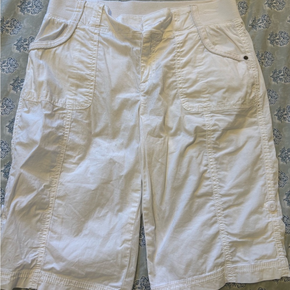 Style & Co. Women's White Cargo Shorts